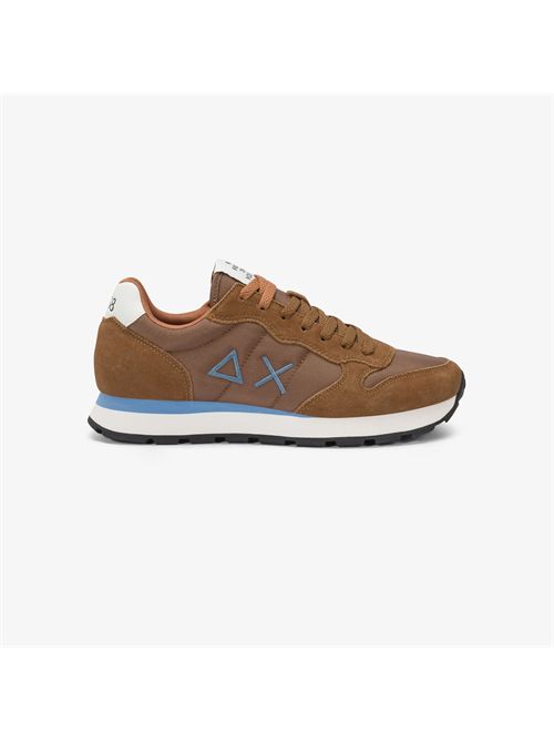 Sneaker Tom in nylon e suede marrone volpe SUN 68 | BZ36101/93
